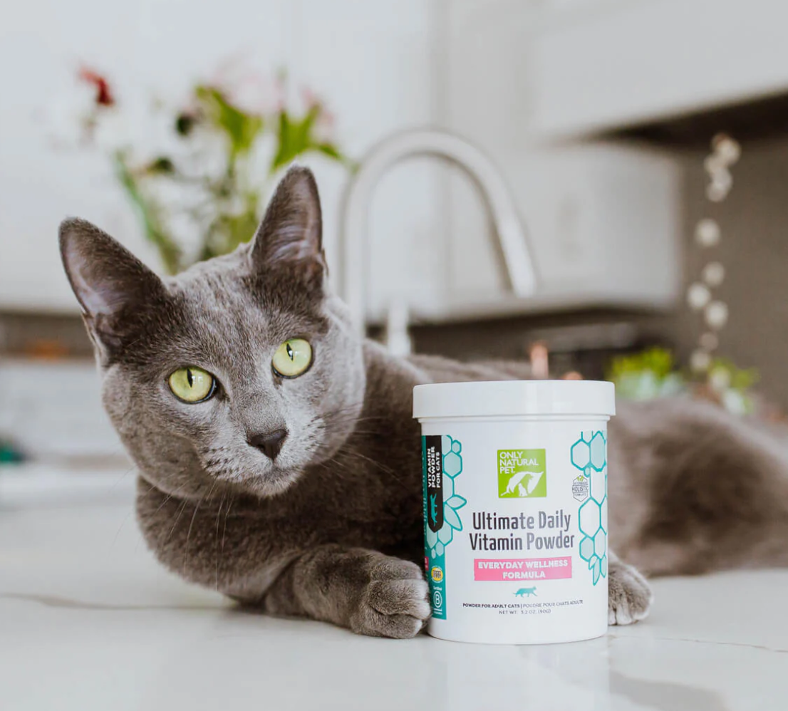 ONLY NATURAL PET ULTIMATE DAILY FELINE VITAMIN POWDER - 3.2 OZ.