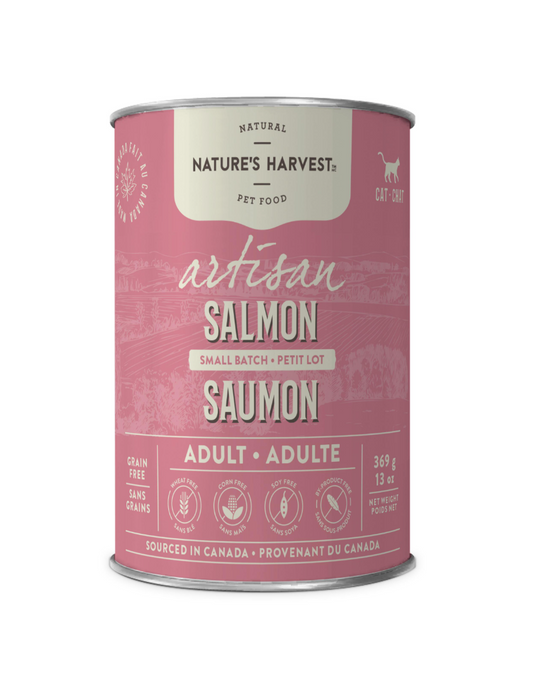 Nature's Harvest Artisan Salmon Wet Cat Food Can, 369-gram