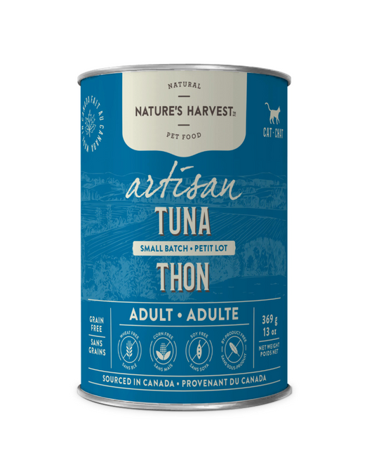 Nature's Harvest Artisan Tuna Wet Cat Food Can, 369-gram