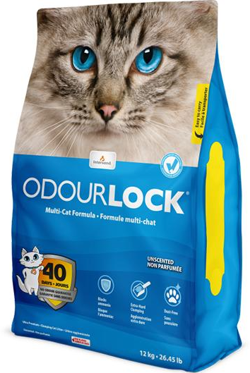 Intersand OdorLock Unscented Cat Litter, 12-kg