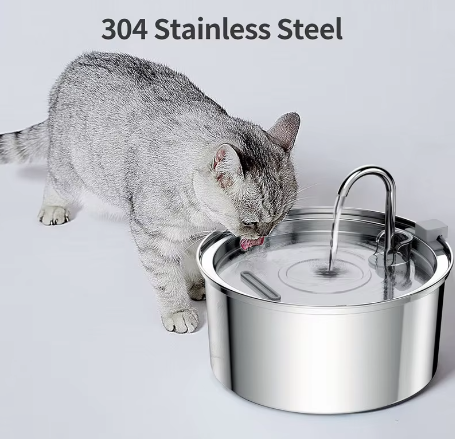 Stainless Steel Faucet Pet Water Dispenser – 3.2L Large Capacity